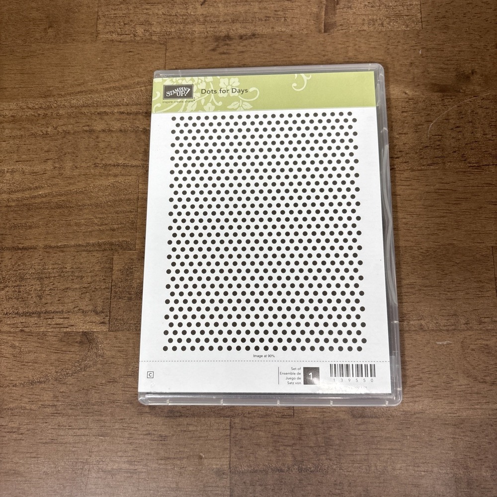Stampin' Up! Dots For Days Back Ground Stamp #139550 Rubber Cling